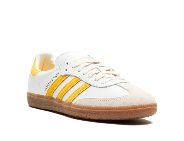 Adidas Samba OG "SPORTY & RICH - White Bold Gold" sneakers